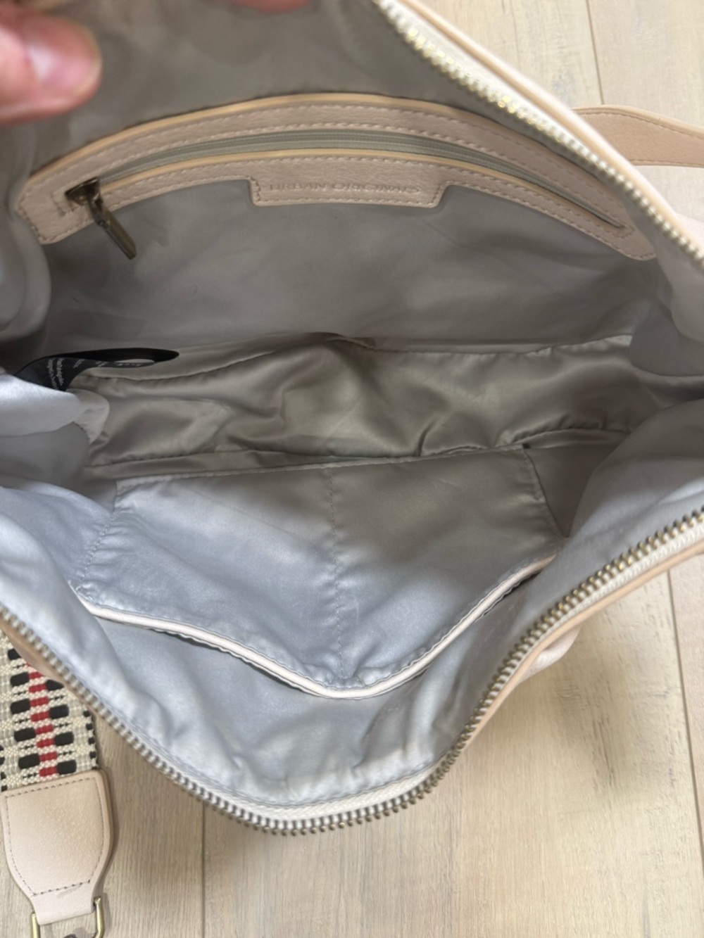 Urban Originals Beige Shoulder Bag with Patterned Detachable Strap - Picture 2 of 5